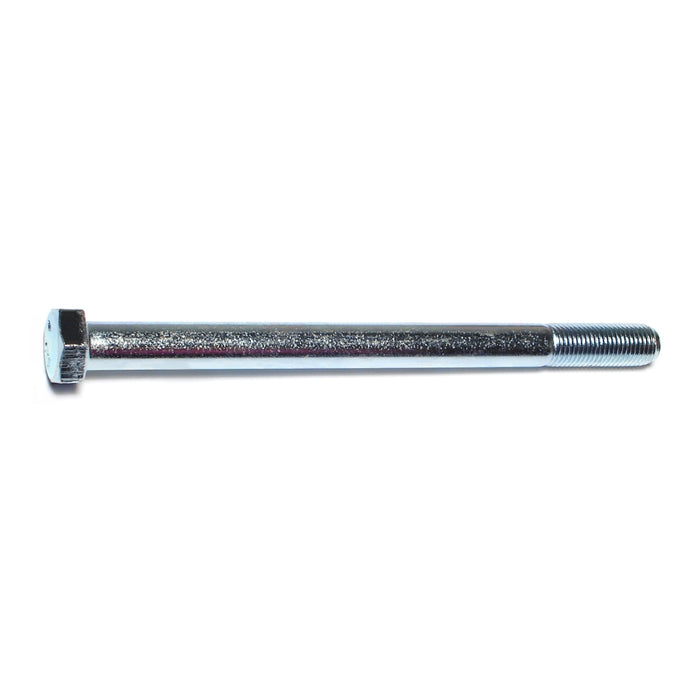 3/8"-24 x 5" Zinc Plated Grade 5 Steel Fine Thread Hex Cap Screws