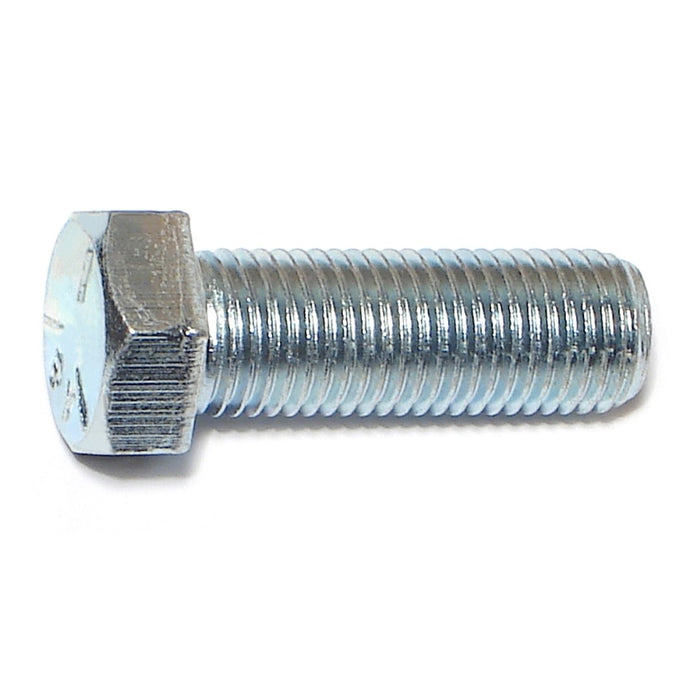 7/16"-20 x 1-1/4" Zinc Plated Grade 5 Steel Fine Thread Hex Cap Screws