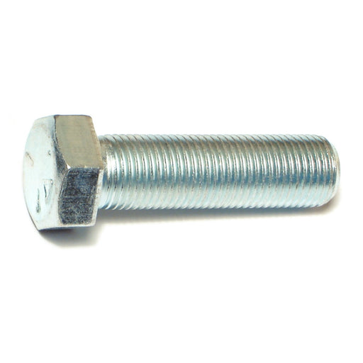 9/16"-18 x 2" Zinc Plated Grade 5 Steel Fine Thread Hex Cap Screws