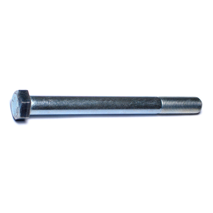 9/16"-18 x 6" Zinc Plated Grade 5 Steel Fine Thread Hex Cap Screws