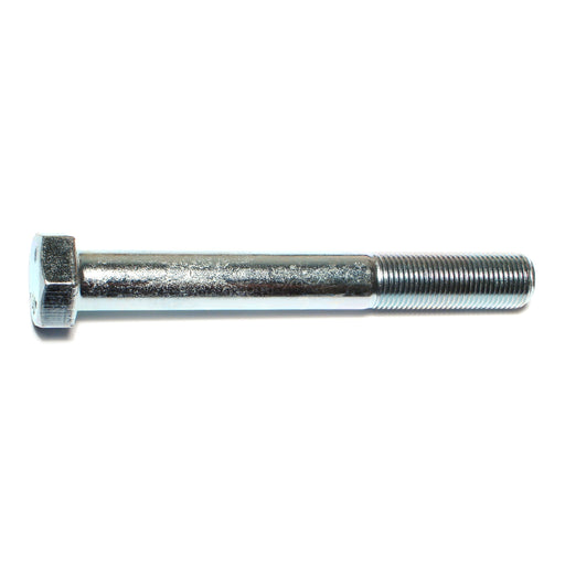 5/8"-18 x 5" Zinc Plated Grade 5 Steel Fine Thread Hex Cap Screws