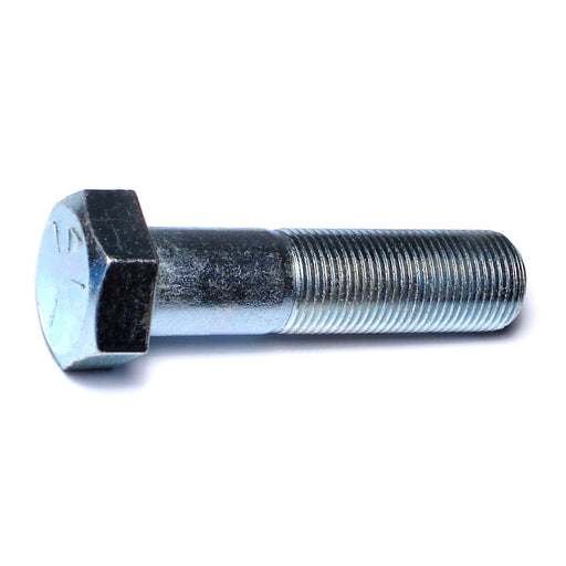 7/8"-14 x 3-1/2" Zinc Plated Grade 5 Steel Fine Thread Hex Cap Screws