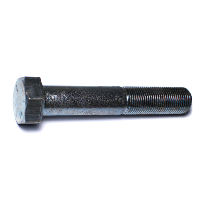 7/8"-14 x 5" Zinc Plated Grade 5 Steel Fine Thread Hex Cap Screws