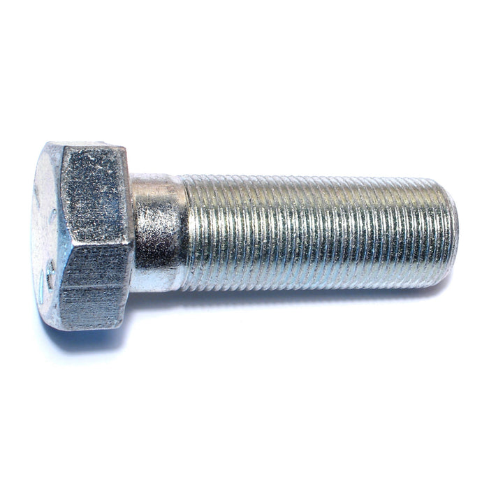 1"-14 x 3" Zinc Plated Grade 5 Steel Fine Thread Hex Cap Screws