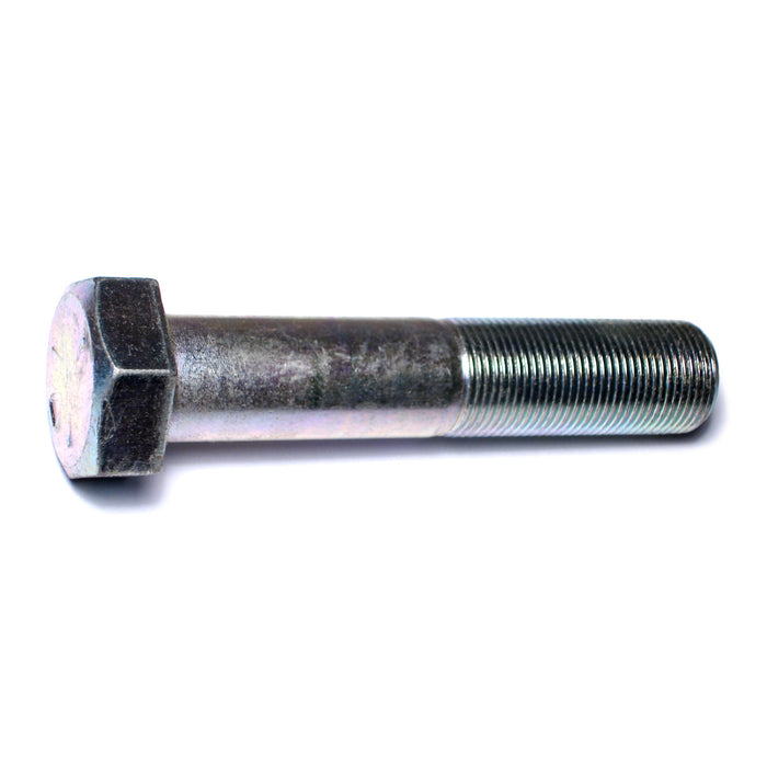 1"-14 x 5" Zinc Plated Grade 5 Steel Fine Thread Hex Cap Screws