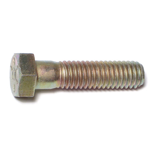 3/8"-16 x 1-1/2" Zinc Plated Grade 8 Steel Coarse Thread Hex Cap Screws