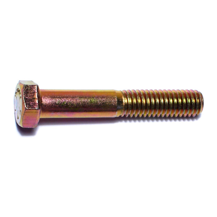 3/8"-16 x 2-1/4" Zinc Plated Grade 8 Steel Coarse Thread Hex Cap Screws