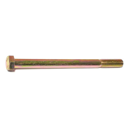 3/8"-16 x 5" Zinc Plated Grade 8 Steel Coarse Thread Hex Cap Screws