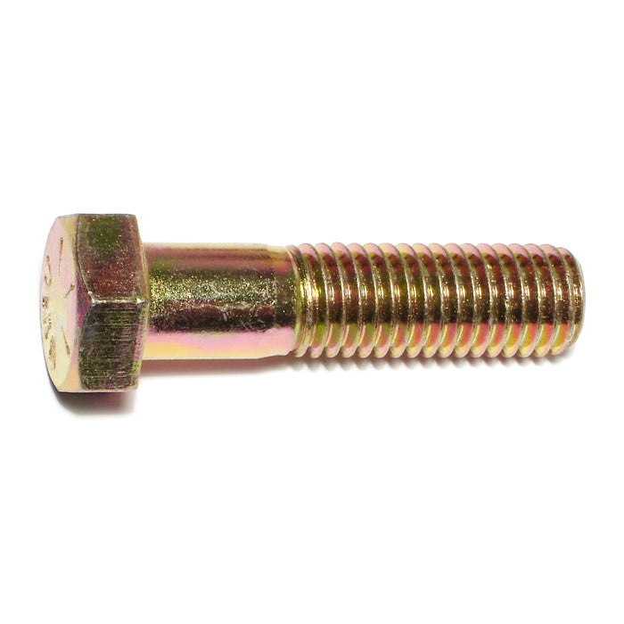 5/8"-11 x 2-1/2" Zinc Plated Grade 8 Steel Coarse Thread Hex Cap Screws