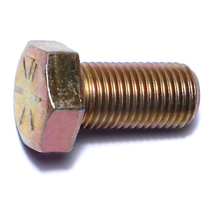 3/8"-24 x 3/4" Zinc Plated Grade 8 Steel Fine Thread Hex Cap Screws