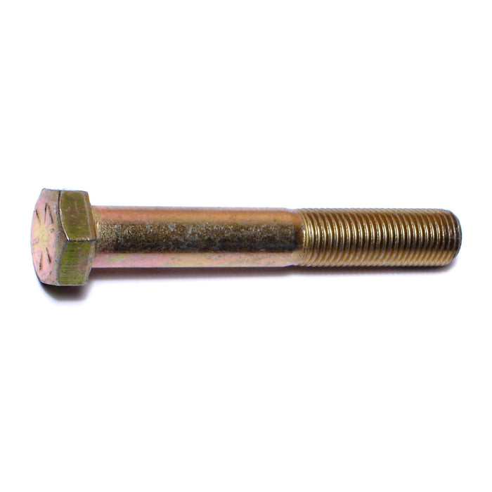 3/8"-24 x 2-1/2" Zinc Plated Grade 8 Steel Fine Thread Hex Cap Screws