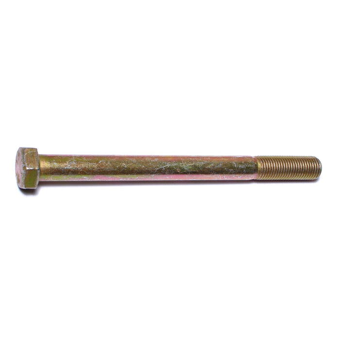 3/8"-24 x 4-1/2" Zinc Plated Grade 8 Steel Fine Thread Hex Cap Screws