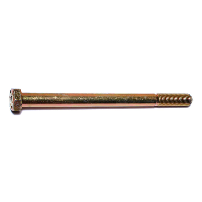 3/8"-24 x 5" Zinc Plated Grade 8 Steel Fine Thread Hex Cap Screws