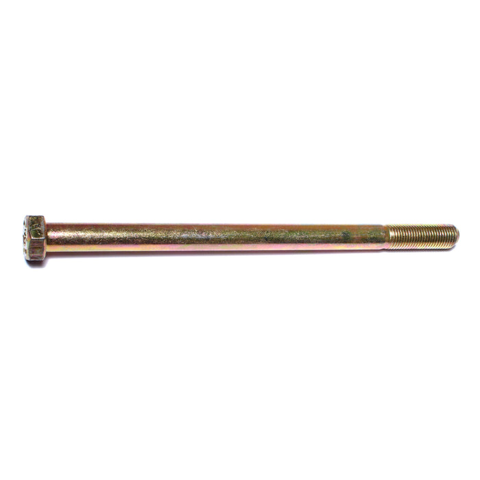 3/8"-24 x 6" Zinc Plated Grade 8 Steel Fine Thread Hex Cap Screws