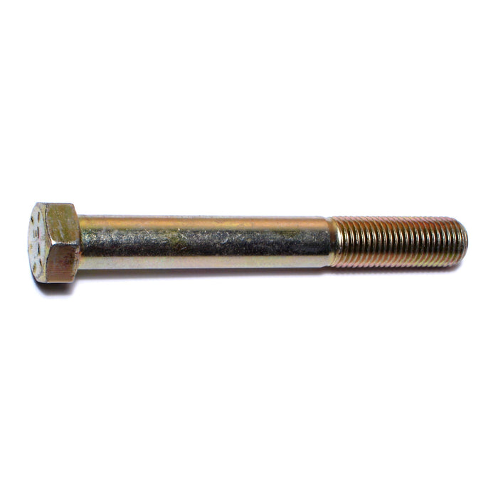7/16"-20 x 3-1/2" Zinc Plated Grade 8 Steel Fine Thread Hex Cap Screws