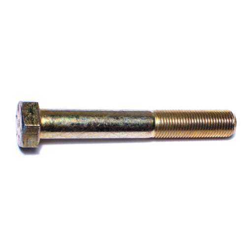 1/2"-20 x 3-1/2" Zinc Plated Grade 8 Steel Fine Thread Hex Cap Screws