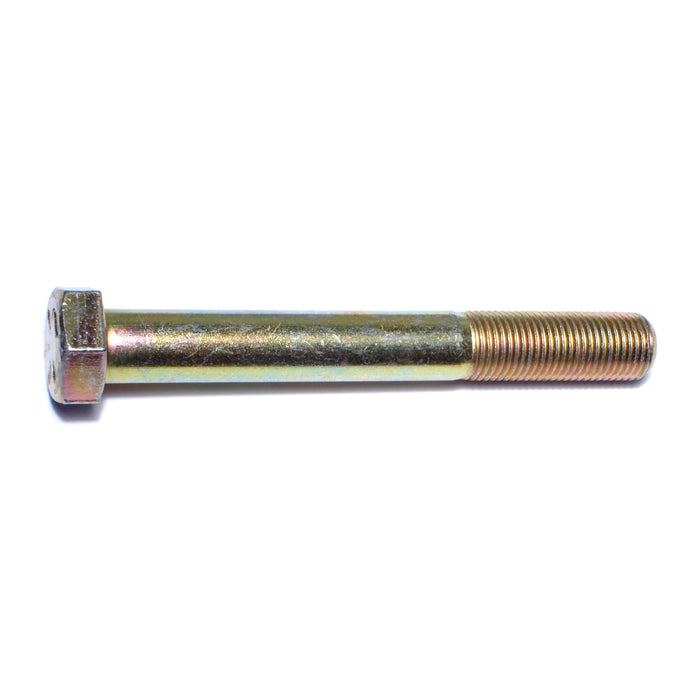 1/2"-20 x 4" Zinc Plated Grade 8 Steel Fine Thread Hex Cap Screws
