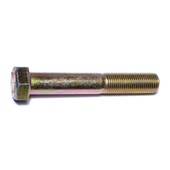 9/16"-18 x 3-1/2" Zinc Plated Grade 8 Steel Fine Thread Hex Cap Screws