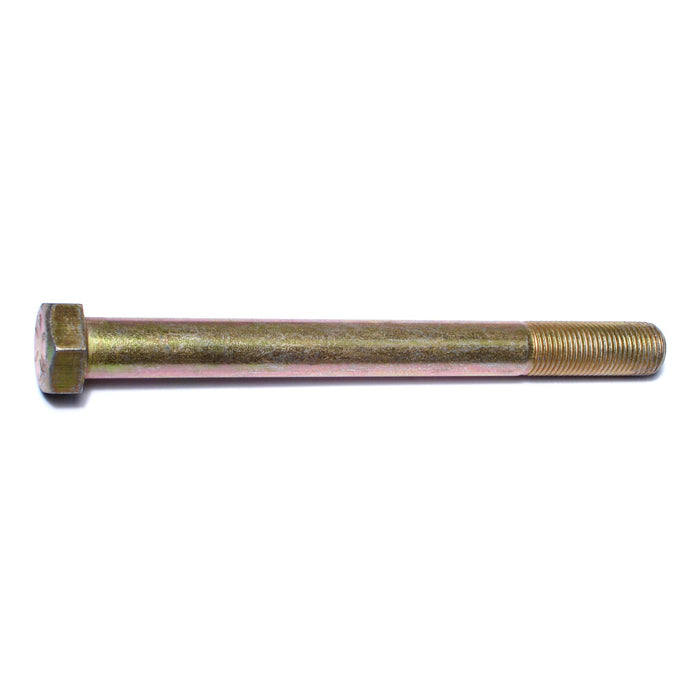 9/16"-18 x 6" Zinc Plated Grade 8 Steel Fine Thread Hex Cap Screws