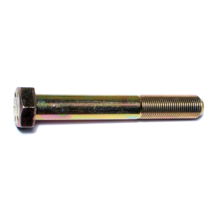 5/8"-18 x 4-1/2" Zinc Plated Grade 8 Steel Fine Thread Hex Cap Screws