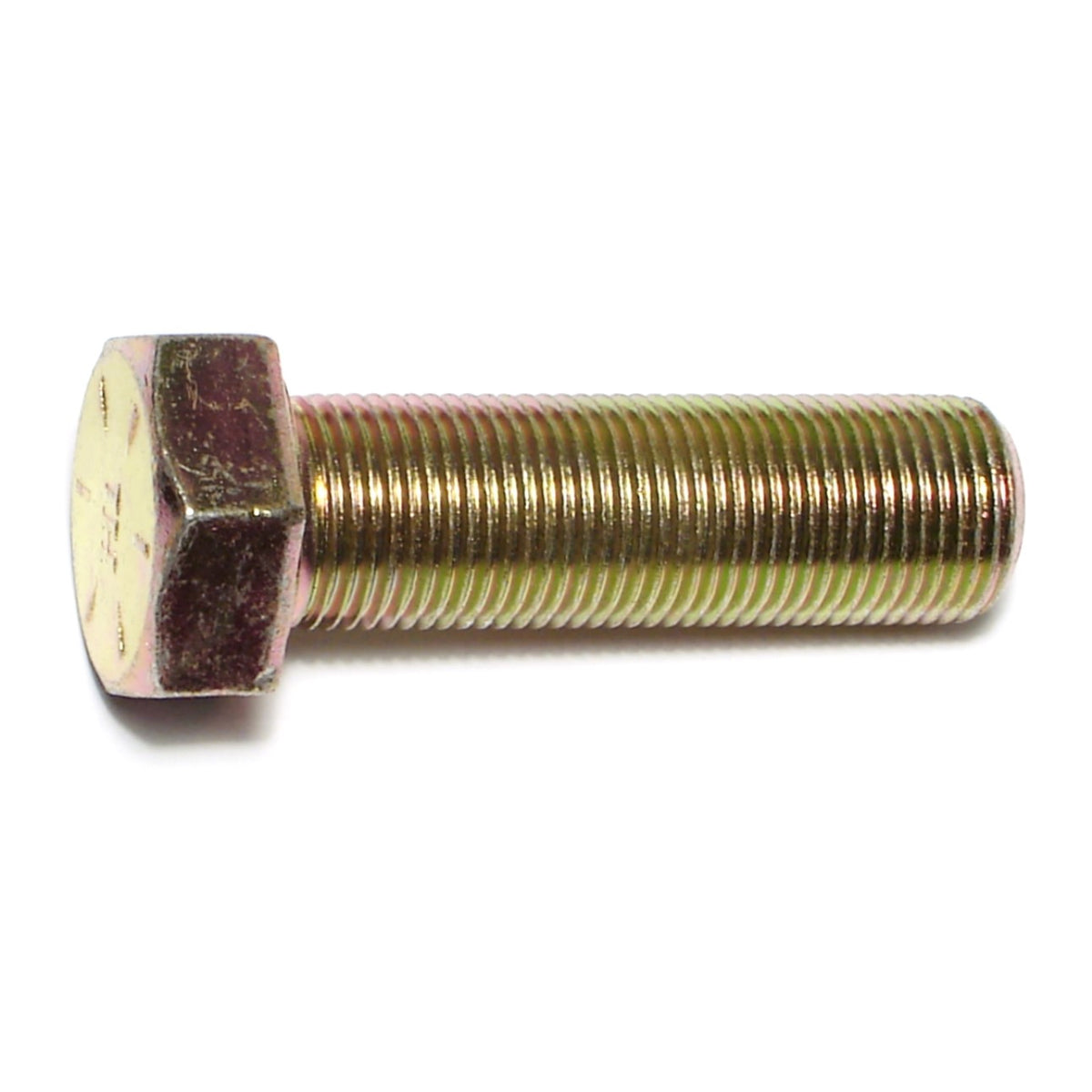 15pc 3/4-16 X 2-1/2 Grade 8 Hex Cap Bolts – Fine Thread, Yellow Zinc, USA Made
