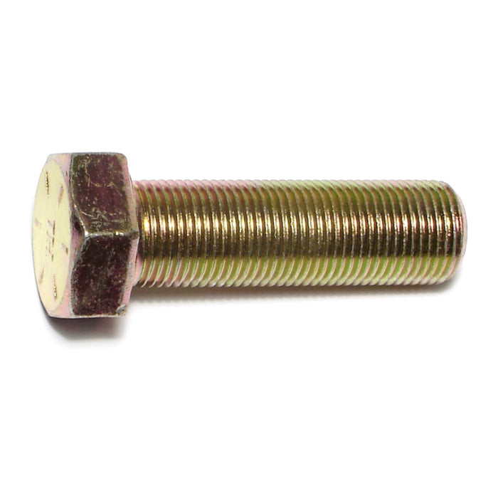 3/4"-16 x 2-1/2" Zinc Plated Grade 8 Steel Fine Thread Hex Cap Screws