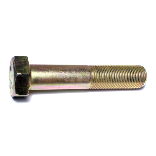 1"-14 x 5" Zinc Plated Grade 8 Steel Fine Thread Hex Cap Screws