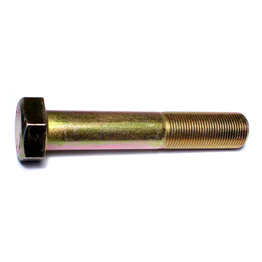 1"-14 x 5-1/2" Zinc Plated Grade 8 Steel Fine Thread Hex Cap Screws