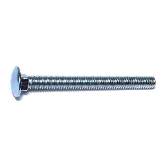 5/16"-18 x 3-1/4" Zinc Plated Grade 2 / A307 Steel Coarse Thread Carriage Bolts