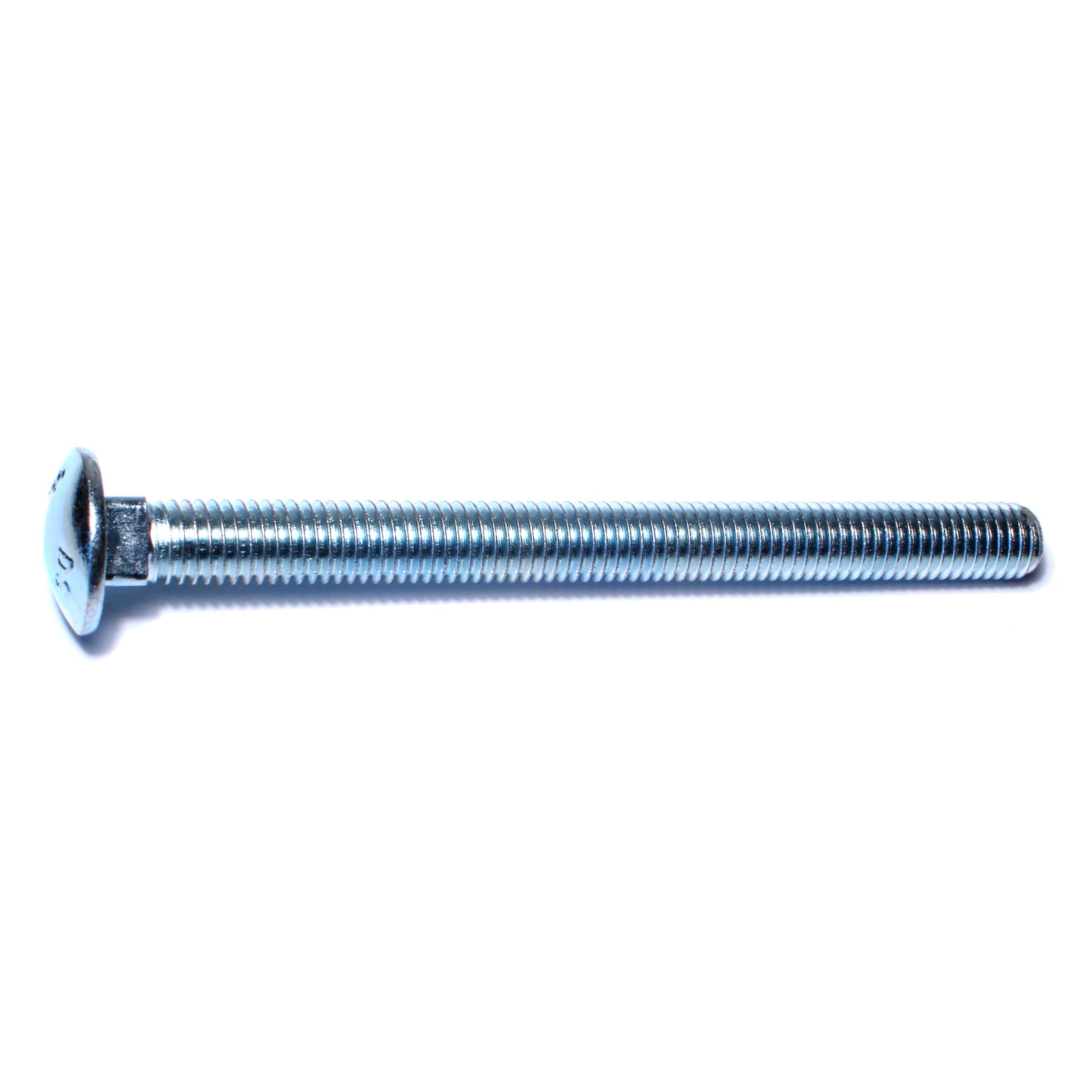 1/2"-13 x 6" Zinc Plated Grade 2 / A307 Steel Coarse Thread Carriage Bolts