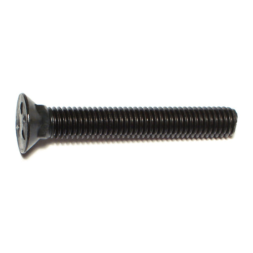 7/16"-14 x 3" Plain Grade 5 Steel Coarse Thread Flat Head Plow Bolts