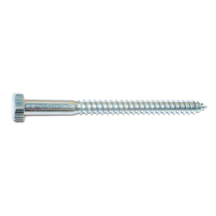 5/16" x 4" Zinc Plated Grade 2 / A307 Steel Hex Head Lag Screws