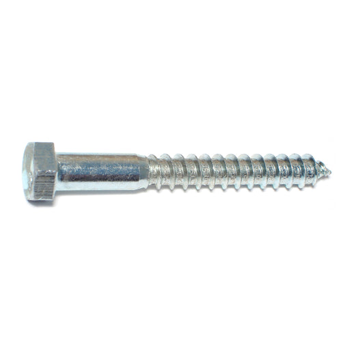 3/8" x 3" Zinc Plated Grade 2 / A307 Steel Hex Head Lag Screws