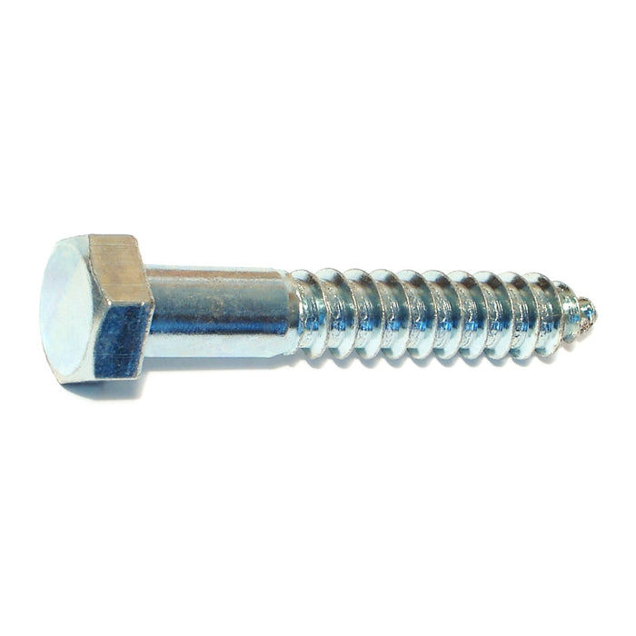 1/2" x 3" Zinc Plated Grade 2 / A307 Steel Hex Head Lag Screws