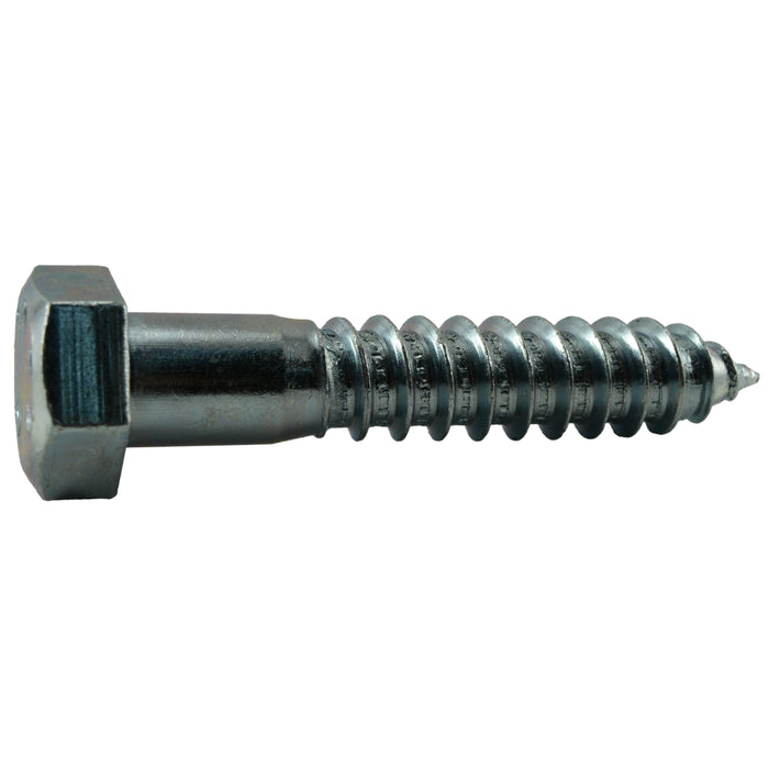 5/8" x 3-1/2" Zinc Plated Grade 2 / A307 Steel Hex Head Lag Screws