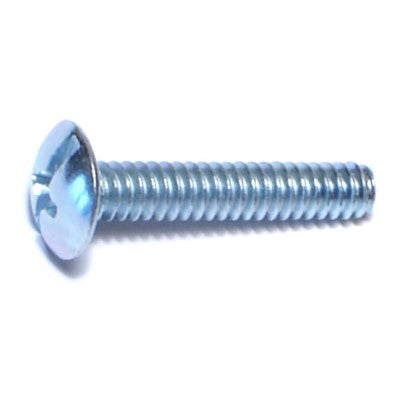 #6-32 x 3/4" Zinc Plated Steel Coarse Thread Combo Truss Head Machine Screws