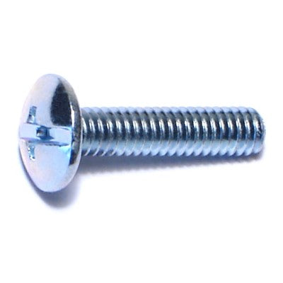 #8-32 x 3/4" Zinc Plated Steel Coarse Thread Combo Truss Head Machine Screws