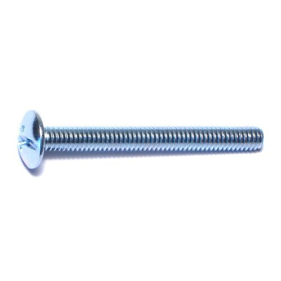 #8-32 x 1-5/8" Zinc Plated Steel Coarse Thread Combo Truss Head Machine Screws