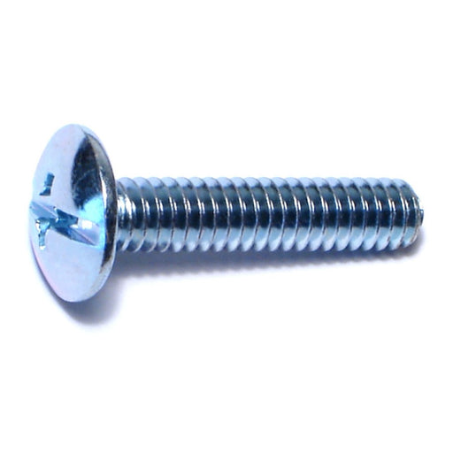 1/4"-20 x 1-1/4" Zinc Plated Steel Coarse Thread Combo Truss Head Machine Screws