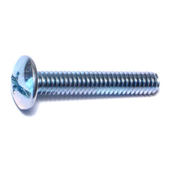 1/4"-20 x 1-1/2" Zinc Plated Steel Coarse Thread Combo Truss Head Machine Screws
