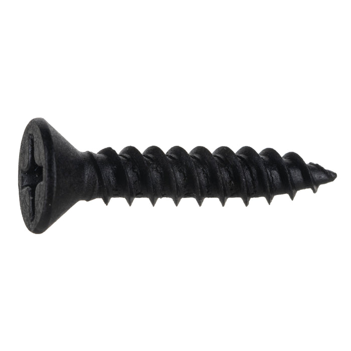 #10 x 1" Black Phosphate Steel Phillips Flat Head TwinFast Wood Screws