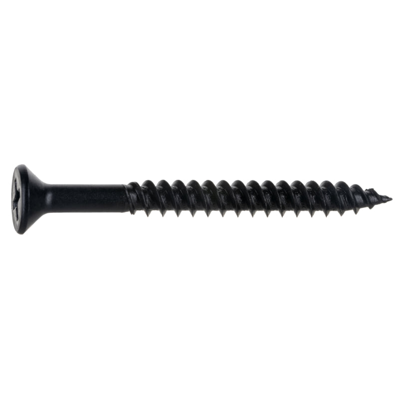 TwinFast Black Phosphate Steel Phillips Flat Head Wood Screws - 100 pcs.