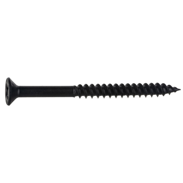 #10 x 2" Black Phosphate Steel Phillips Flat Head TwinFast Wood Screws CSFS-068