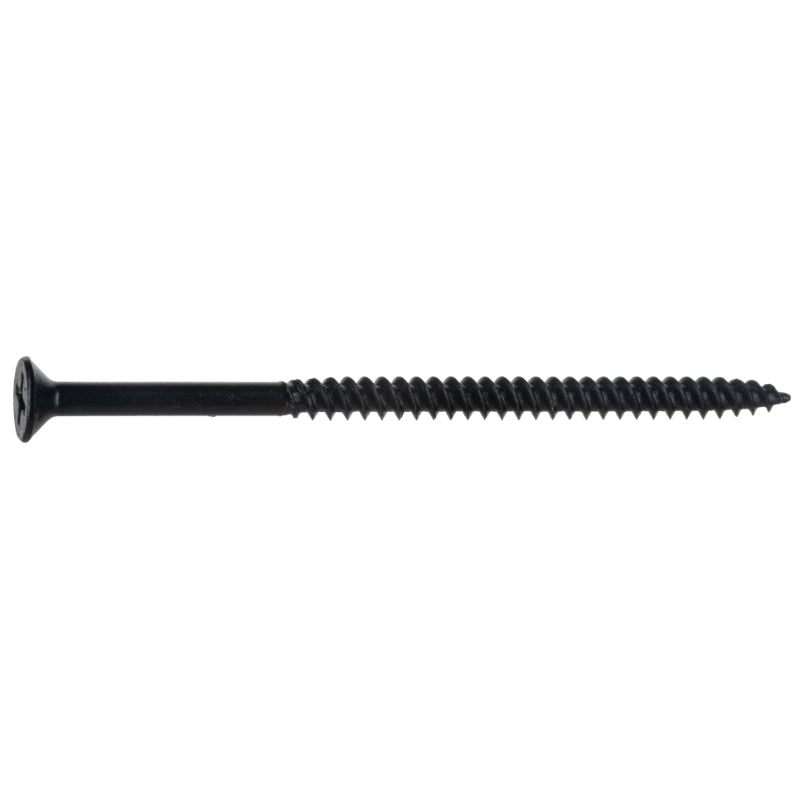 #8 x 3" Black Phosphate Steel Phillips Flat Head TwinFast Wood Screws