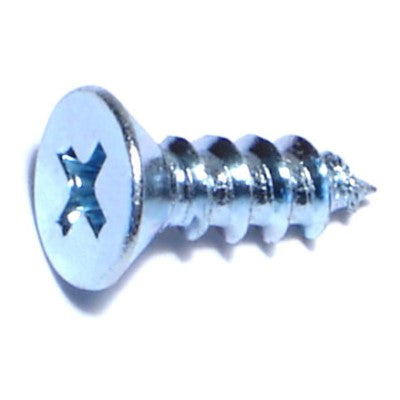 #10 x 5/8" Zinc Plated Steel Phillips Flat Head Sheet Metal Screws