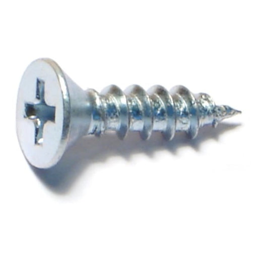 #10 x 3/4" Zinc Plated Steel Phillips Flat Head Sheet Metal Screws