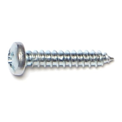 #4 x 5/8" Zinc Plated Steel Combo Pan Head Sheet Metal Screws