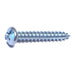 #7 x 1" Zinc Plated Steel Combo Pan Head Sheet Metal Screws