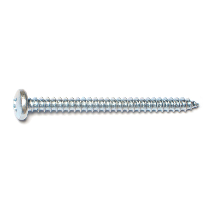 #14 x 2-1/2" Zinc Plated Steel Combo Pan Head Sheet Metal Screws