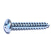 #7 x 1" Zinc Plated Steel Phillips Pan Head Sheet Metal Screws